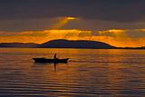 Fisherman During Sunset