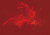 Red Color Abstract Background