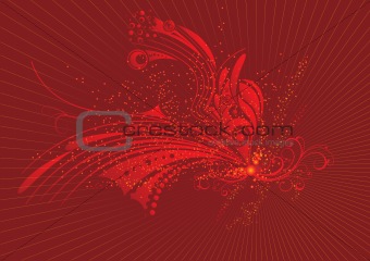 Red Color Abstract Background
