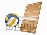 Volleyball design elements