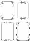 Abstract Floral Frame Set