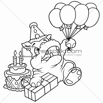 Hippo and Balloons