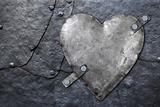 galvanized metal heart
