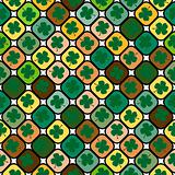 Seamless pattern with clovers for St. Patric's Day