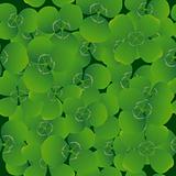 Seamless pattern with clovers, background for St. Patrik's day