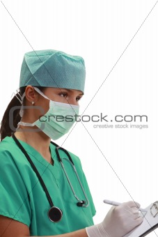 Female anaesthesiologist 