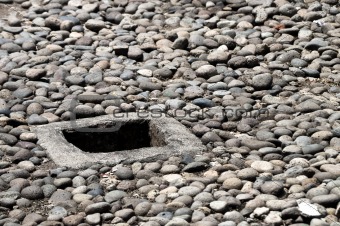Hole in a ground