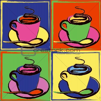 Pop Art Coffee Cups