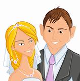 wedding, vector illustration