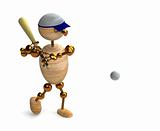 wood man baseball player