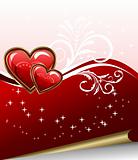 romantic elegance background with heart