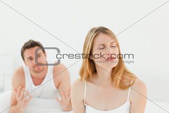 Lovers during a dispute