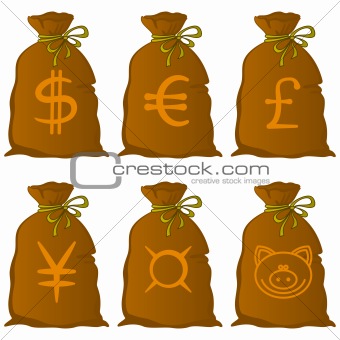 Bags with money