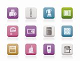 Kitchen and home equipment icons