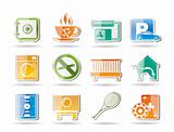 hotel and motel amenity icons