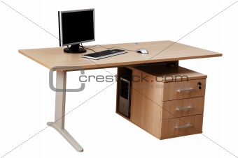 table and computer
