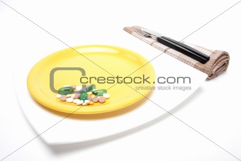 yellow dish