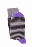 striped purple socks