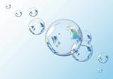 Blue Bubbles.  Vector EPS10 Illustration.