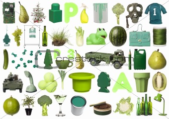Group of Green Objects