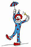 Tightrope Walking Circus Clown