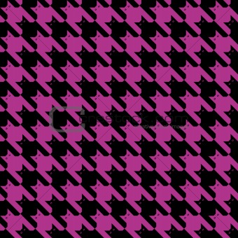 Catstooth in Black and Magenta