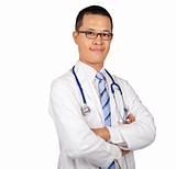 Portrait of a young asian doctor