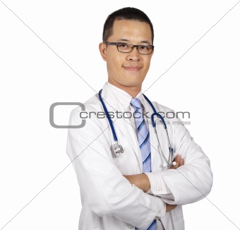 Portrait of a young asian doctor