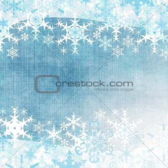 Abstract winter background with snowflakes (1 of set)