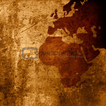 aged Europe map-grunge artwork