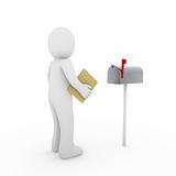 3d human letter mailbox