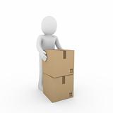 3d human carton shipping
