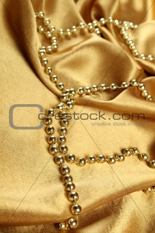 Background of golden fabric