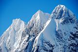 ice-capped peaks