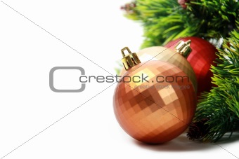 Color christmas balls