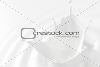 Milk splash with COPYSPACE