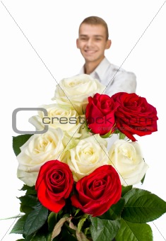 Young Man With Rose