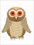 A Vector cartoon owl illustration