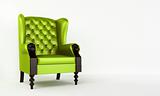 Green classic armchair
