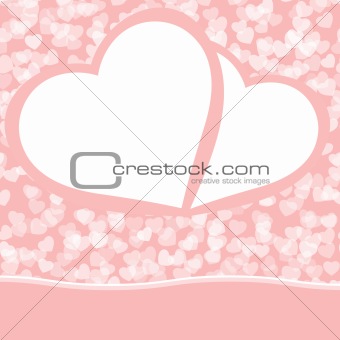 Romantic valentine background template. EPS 8