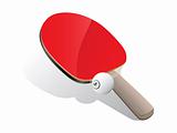 Ping-pong paddle and ball