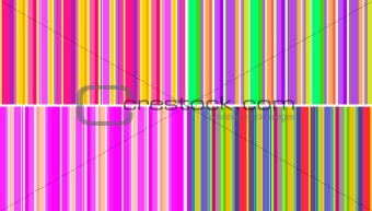 colorful seamless striped pattern set
