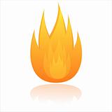 glossy fire icon