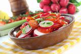 radish and tomato salad