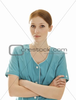 Young woman doctor or nurse 