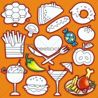 set of food icons. part 2