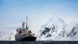 ship in Antarctic 