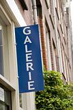 sign saying gallery in amsterdam