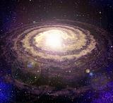 spiral vortex galaxy in space