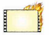 burning film frame